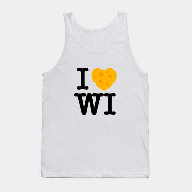 I Love Wisconsin Tank Top by aaronsartroom